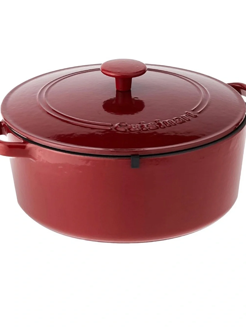 Cuisinart Cardinal Red Enameled Cast Iron Dutch Oven with Lid